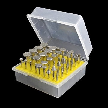 Diamond Burr Set for Carving Glass, Stone, and More