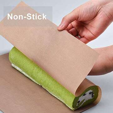 3 Pack Non Stick Teflon Sheets for Heat Transfer Crafting