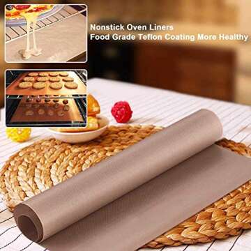 3 Pack Non Stick Teflon Sheets for Heat Transfer Crafting