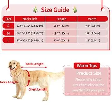 Malier Christmas Dog Collar - Bowtie Adjustable Collar for Pets