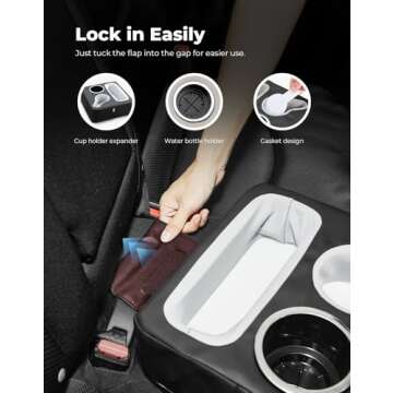 KEMIMOTO Car Back Seat Organizer, Couch Tray, Bed Tray, Boat Tray, Bedroom Tray Holds Drinks, Snacks, Remote