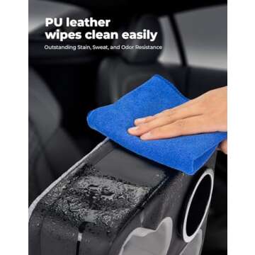 KEMIMOTO Car Back Seat Organizer, Couch Tray, Bed Tray, Boat Tray, Bedroom Tray Holds Drinks, Snacks, Remote