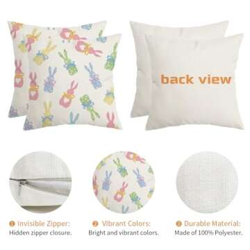 AACORS Easter Pillow Covers Set of 2 for Spring Decor