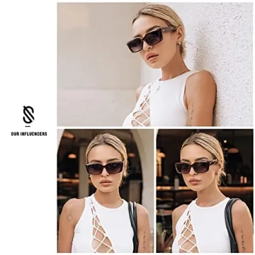 Stylish UV400 SOJOS Rectangular Sunglasses for Everyone