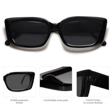 Stylish UV400 SOJOS Rectangular Sunglasses for Everyone