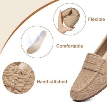 Vespiero Women’s Comfortable Slip On Loafers – Size 8.5