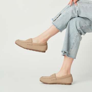 Vespiero Women’s Comfortable Slip On Loafers – Size 8.5