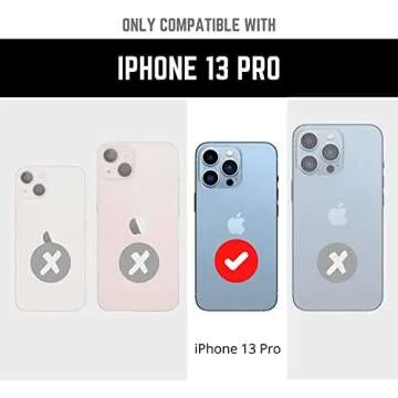 ArtsEvo Shockproof Clear Design for iPhone 13 Pro Case, Certified 6.6ft Drop Protection, Raised Edges Protect Camera and Screen, Hotpink