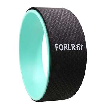 FORLRFIT Yoga Wheel-12.6" x 5" Strong & Comfortable Yoga Prop Wheel for Yoga Poses,Perfect for Stretching,Improving Flexibility and Backbends,Relieve Back Pain