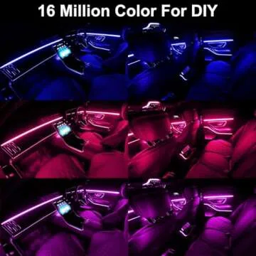 RGB Car LED Strip Lights with APP Control & Music Mode