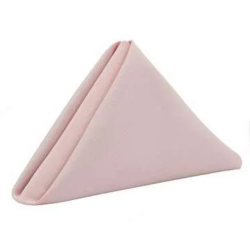 Elegant Blush Cloth Napkins Set, Washable & Stain Resistant