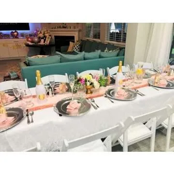 Elegant Blush Cloth Napkins Set, Washable & Stain Resistant