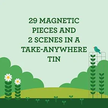 Petit Collage Magnetic Dress-Up Toy for Creative Play in Garden