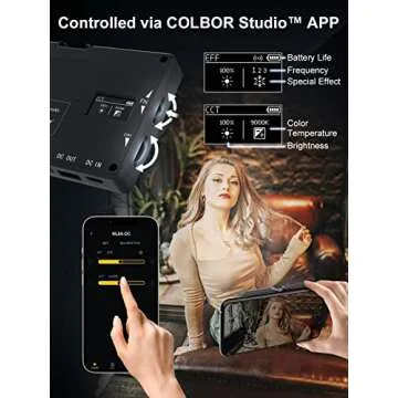 LED Video Light, Moman Camera Light for Photography, Portable 5000mAh Video Recording Lights with Cold Shoe, Mini Light CRI 98+ Dimmable 2500-9000K Video Lighting, On-Camera-LED-Video-Light