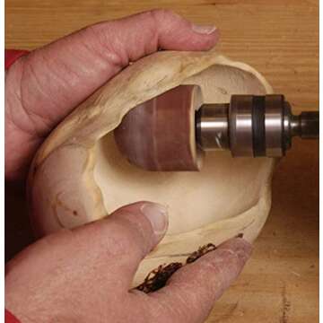 King Arthur’s Tools Patented Guinevere Total Sanding System for Woodworking, Shaping and Finishing - Dual Chuck 3600 RPM Motor + Flexible Drill Shaft + 19 sanding Sleeves and Accessories #11307