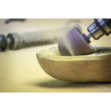 King Arthur’s Tools Patented Guinevere Total Sanding System for Woodworking, Shaping and Finishing - Dual Chuck 3600 RPM Motor + Flexible Drill Shaft + 19 sanding Sleeves and Accessories #11307