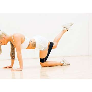 FITGIRL - Resistance Thick Hip Bands for Women, Exercise Band for Working Out Your Booty and Legs, Workout at Home or The Gym, Fitness Fabric Loop Band, Elastic Soft Non Slip Design (B/M)