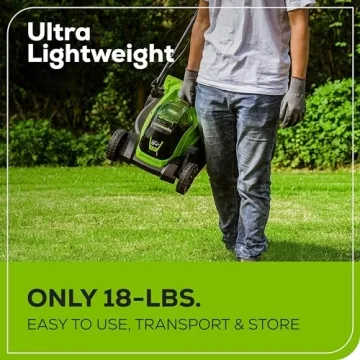 Greenworks 24V 13" Cordless Lawn Mower with Battery