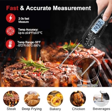 Instant Read Digital Meat Thermometer for Cooking
