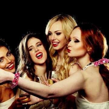 24 Pieces Disco Ball Hair Scrunchies Sequin Sparkly Hair Accessories for Women Pink Metallic Mirror Hair Bands Ties with Drawstring Bags for Disco Bachelorette Bridal Shower Party Favors