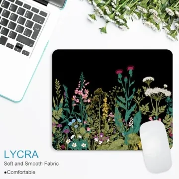Stylish iDonzon Square Mouse Pad with Coaster for Office and Gaming