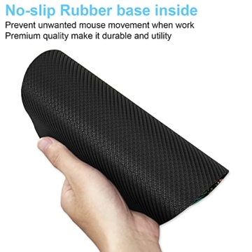 Stylish iDonzon Square Mouse Pad with Coaster for Office and Gaming