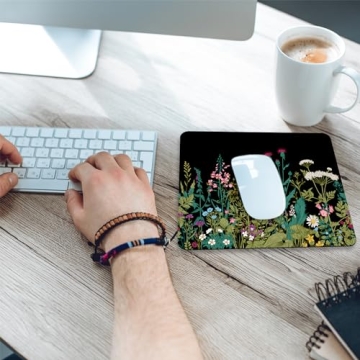 Stylish iDonzon Square Mouse Pad with Coaster for Office and Gaming