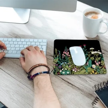 Stylish iDonzon Square Mouse Pad with Coaster for Office and Gaming