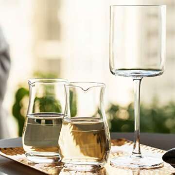 BTaT- Wine decanter, 2 PCS, 9.3 oz, Small Wine Carafe, Small Carafe, Mini Carafe, Glass Wine Carafe, Single Serve Wine Carafe, Small Decanter, Small Wine Decanter, Single Serving Wine decanter