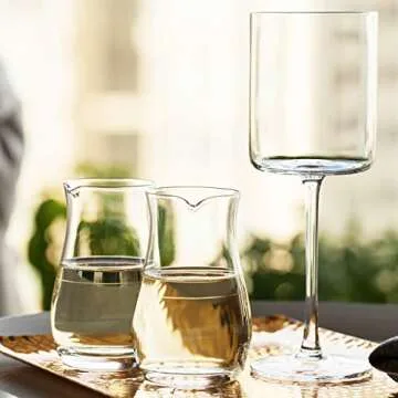 BTaT- Wine decanter, 2 PCS, 9.3 oz, Small Wine Carafe, Small Carafe, Mini Carafe, Glass Wine Carafe, Single Serve Wine Carafe, Small Decanter, Small Wine Decanter, Single Serving Wine decanter