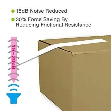 ABEL EVO Packing Tape Dispenser, Pink, 2 Inch Wide Ergonomic Tape Gun for Packing Boxes, Shipping Moving Mailing Box Sealing Carton Packaging, Lightweight Hand-held Heavy Duty Tape Cutter