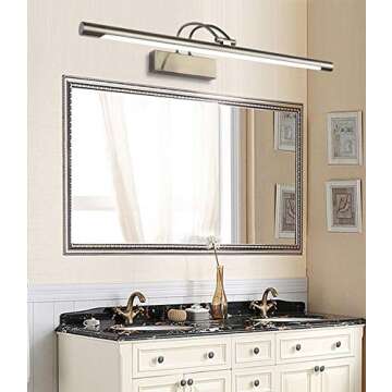 SUSUO Modern LED Vanity Lights for Mirror, Warm White Brushed Gold Bathroom Vanity Lighting Fixtures...