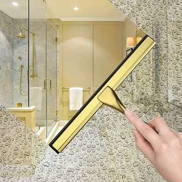 HIWARE All-Purpose Shower Squeegee for Streak-Free Cleaning