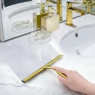 HIWARE All-Purpose Shower Squeegee for Streak-Free Cleaning