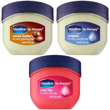 Vaseline Lip Therapy Variety 3-Pack – Hydrating Mini Balms