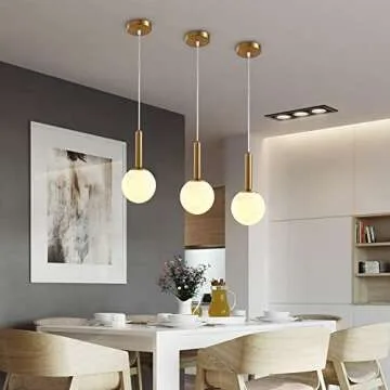 Elegant Globe Chandelier - Modern Matte White Lighting Fixture