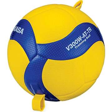 Mikasa V300W-AT-TR Official Size Tethered Training Volleyball for Skill Development