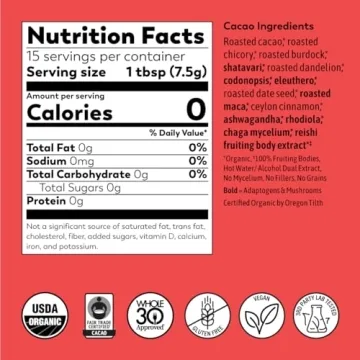 Rasa Cacao Adaptogenic Mushroom Coffee Alternative