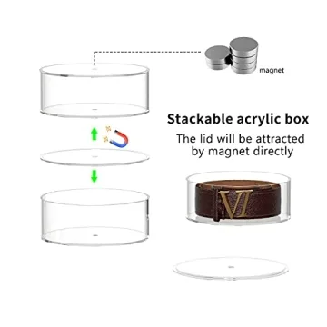 Carmanon Acrylic Belt Organizer - Stylish & Durable Storage