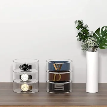 Carmanon Acrylic Belt Organizer - Stylish & Durable Storage