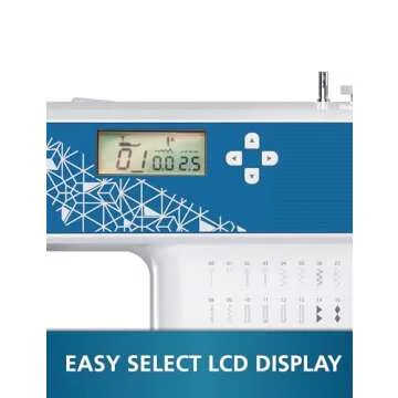 MILLEPUNTI Computerized Sewing Machine with 40 Stitches LCD Display Automatic Needle Threader Include 4 feet and Accessories Perfect for Beginners Quilting and DIY MHP30