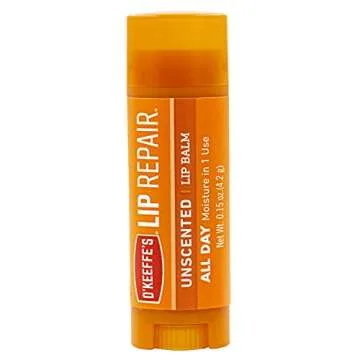 O'Keeffe's Lip Repair Balm for Dry, Cracked Lips, Pack of 4