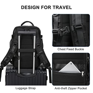 Large Travel Backpack Women Ideal Carry-On Rucksack
