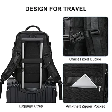 Large Travel Backpack Women Ideal Carry-On Rucksack