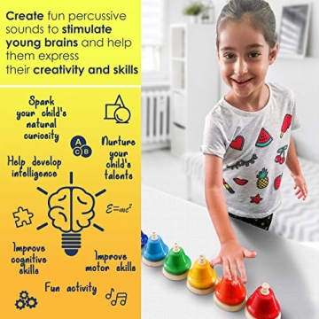MINIARTIS Desk Bells for Kids - Fun Musical Toys for Toddlers