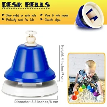MINIARTIS Desk Bells for Kids - Fun Musical Toys for Toddlers