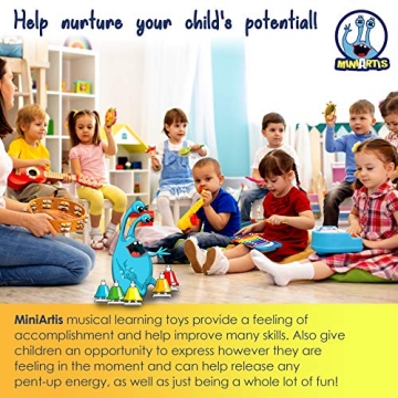 MINIARTIS Desk Bells for Kids - Fun Musical Toys for Toddlers