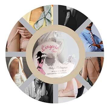 Women Clothing Tape,Beauty Tape,Fashion Double Sided Tape for Clothing and Body,Scarf, Clear Transparent Tape for All Fabric Types and All Skin, 16.5 Ft