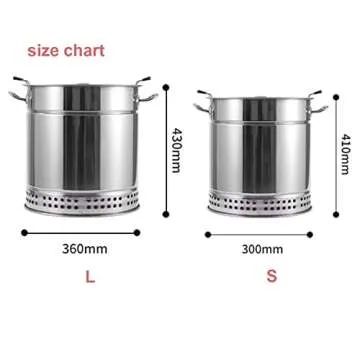 INLETTER Portable Vertical Charcoal Smoker Grill Barrel Grill with 28 Skewers, Outdoor Indoor Camping Smokeless Charcoal Barbecue Grill BBQ,L