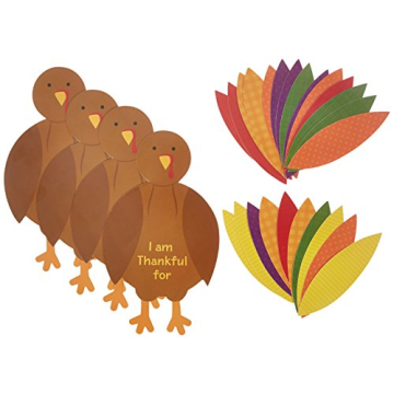 Amscan Turkey Craft Kit for Thanksgiving Fun and Creativity